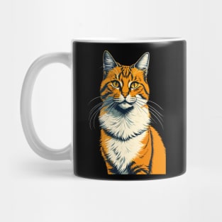 Orange Feline Cat Mug